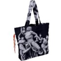 Laocoon Sculpture Over Black Drawstring Tote Bag View2