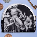 Laocoon Sculpture Over Black Horseshoe Style Canvas Pouch View2