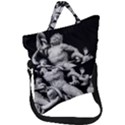 Laocoon Sculpture Over Black Fold Over Handle Tote Bag View1