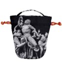 Laocoon Sculpture Over Black Drawstring Bucket Bag View1