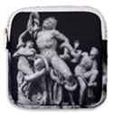 Laocoon Sculpture Over Black Mini Square Pouch View1