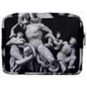 Laocoon Sculpture Over Black Make Up Pouch (Large) View2