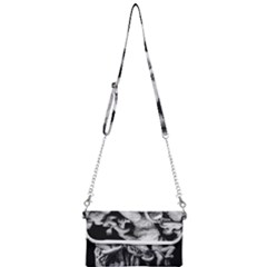 Laocoon Sculpture Over Black Mini Crossbody Handbag