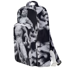 Laocoon Sculpture Over Black Double Compartment Backpack