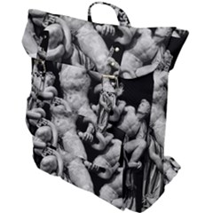 Laocoon Sculpture Over Black Buckle Up Backpack