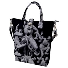 Laocoon Sculpture Over Black Buckle Top Tote Bag