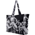 Laocoon Sculpture Over Black Simple Shoulder Bag View1