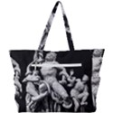 Laocoon Sculpture Over Black Simple Shoulder Bag View3