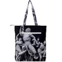 Laocoon Sculpture Over Black Double Zip Up Tote Bag View2