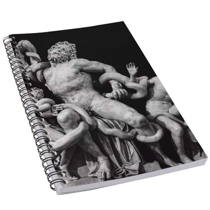 Laocoon Sculpture Over Black 5.5  x 8.5  Notebook