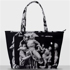 Laocoon Sculpture Over Black Back Pocket Shoulder Bag 