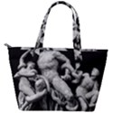 Laocoon Sculpture Over Black Back Pocket Shoulder Bag  View2