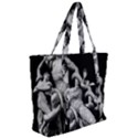 Laocoon Sculpture Over Black Zip Up Canvas Bag View2