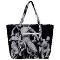 Laocoon Sculpture Over Black Zip Up Canvas Bag View3