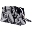 Laocoon Sculpture Over Black Wristlet Pouch Bag (Large) View2