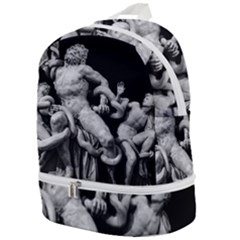 Laocoon Sculpture Over Black Zip Bottom Backpack