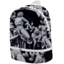 Laocoon Sculpture Over Black Zip Bottom Backpack View1