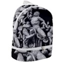 Laocoon Sculpture Over Black Zip Bottom Backpack View2