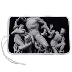 Laocoon Sculpture Over Black Pen Storage Case (S)