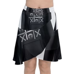 Tic Tac Monster Chiffon Wrap Front Skirt by TheFanSign