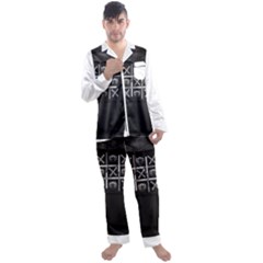 Tic Tac Monster Men s Long Sleeve Satin Pyjamas Set by TheFanSign