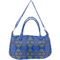 Gold And Blue Fancy Ornate Pattern Removal Strap Handbag View2