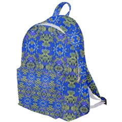 Gold And Blue Fancy Ornate Pattern The Plain Backpack by dflcprintsclothing