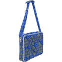 Gold And Blue Fancy Ornate Pattern Cross Body Office Bag View2