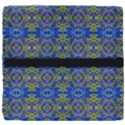 Gold And Blue Fancy Ornate Pattern Seat Cushion View4