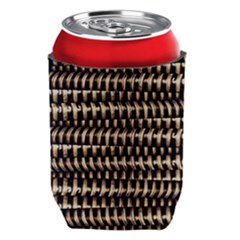 Red Tech Stripes Print Can Holder by dflcprintsclothing