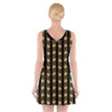 Creamy yellow vintage roses V-Neck Sleeveless Dress View2