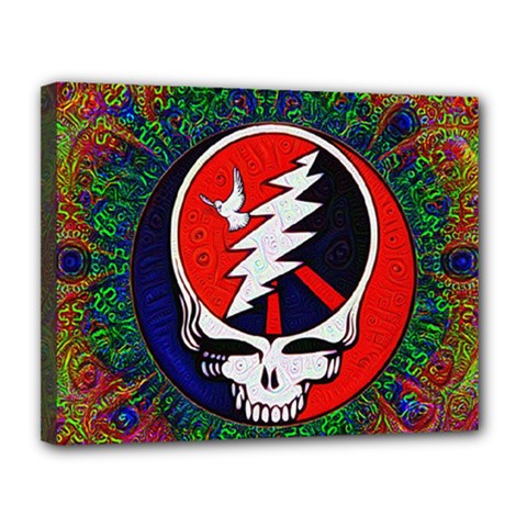 Grateful Dead - Canvas 14  X 11  (stretched) by Sapixe