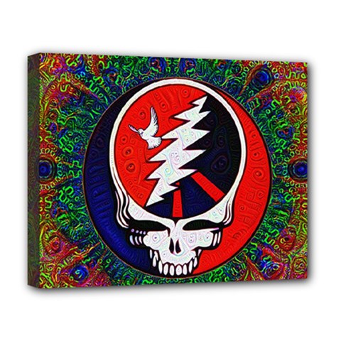 Grateful Dead - Deluxe Canvas 20  X 16  (stretched) by Sapixe