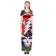 Grateful Dead - Short Sleeve Maxi Dress by Sapixe