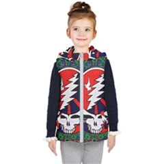 Grateful Dead - Kids  Hooded Puffer Vest by Sapixe