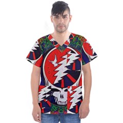 Grateful Dead - Men s V-neck Scrub Top