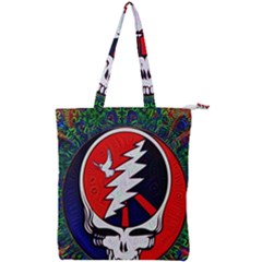 Grateful Dead - Double Zip Up Tote Bag by Sapixe