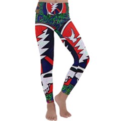 Grateful Dead - Kids  Lightweight Velour Classic Yoga Leggings by Sapixe