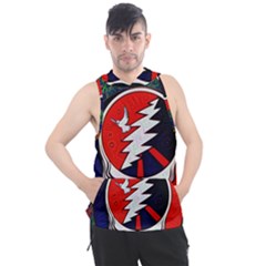 Grateful Dead - Men s Sleeveless Hoodie by Sapixe