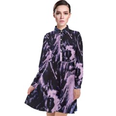 Ectoplasm Long Sleeve Chiffon Shirt Dress by MRNStudios