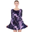 Ectoplasm Long Sleeve Velvet Skater Dress View1