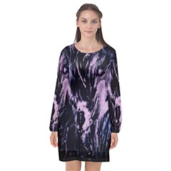 Ectoplasm Long Sleeve Chiffon Shift Dress  by MRNStudios