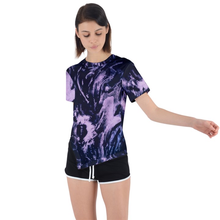 Ectoplasm Asymmetrical Short Sleeve Sports Tee