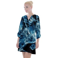 Cold Snap Open Neck Shift Dress by MRNStudios