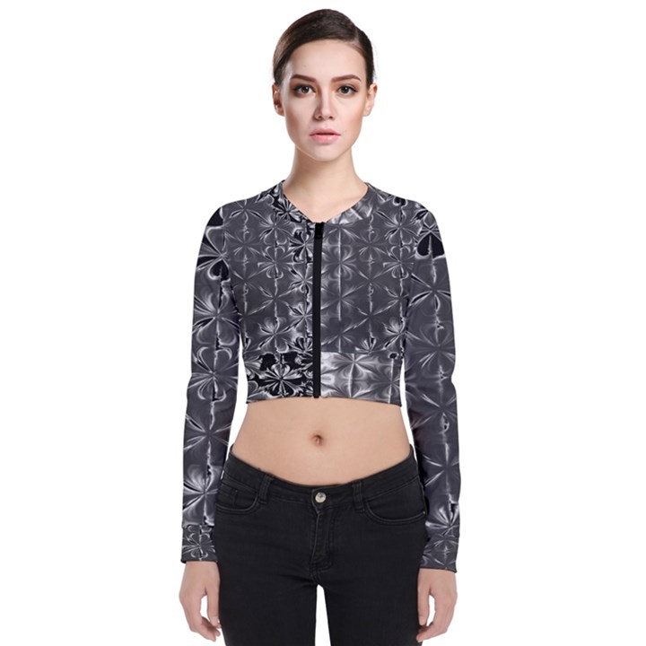 Lunar Eclipse Abstraction Long Sleeve Zip Up Bomber Jacket