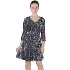 Lunar Eclipse Abstraction Ruffle Dress by MRNStudios