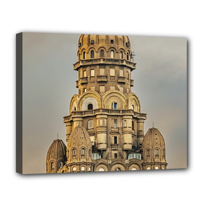 Salvo Palace Exterior View, Montevideo, Uruguay Canvas 14  x 11  (Stretched)