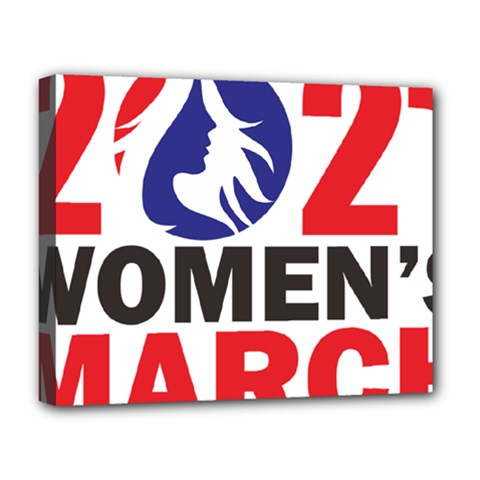 Womens March Deluxe Canvas 20  X 16  (stretched)