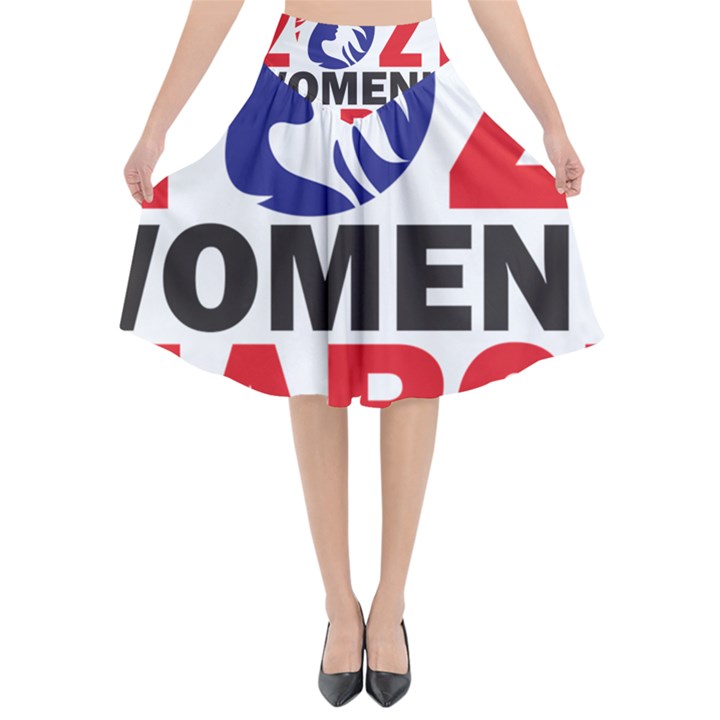 Womens March Flared Midi Skirt