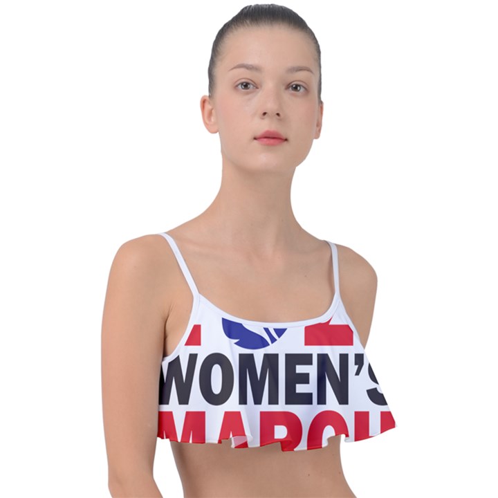 Womens March Frill Bikini Top